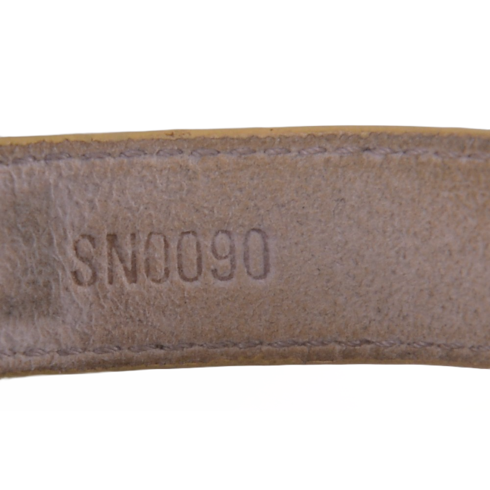 Louis Vuitton Good Luck Monogram Leather Bangle, Beige