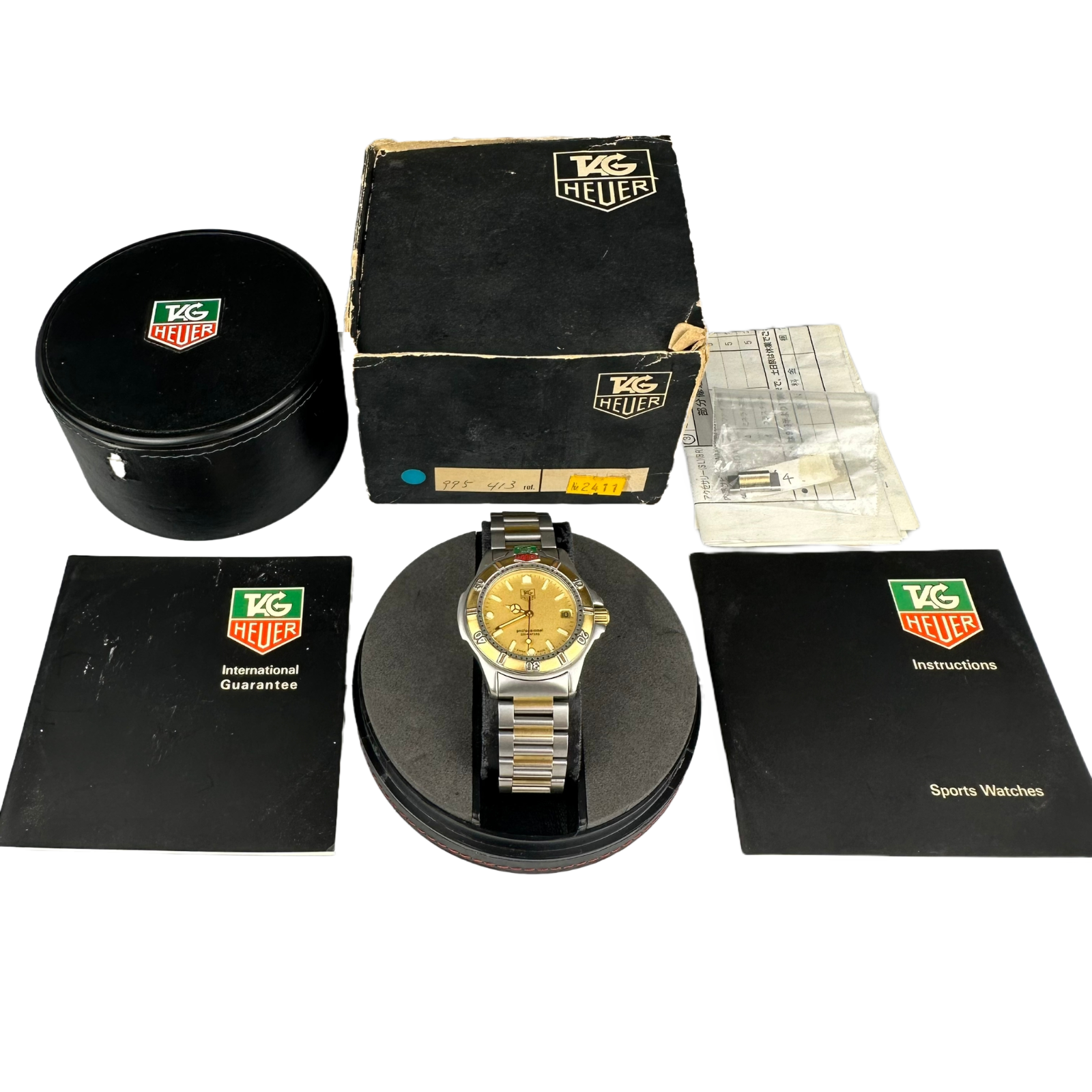 Tag Heuer 995.413 Professional Quartz 4000 series watch Gold/Steel 200m