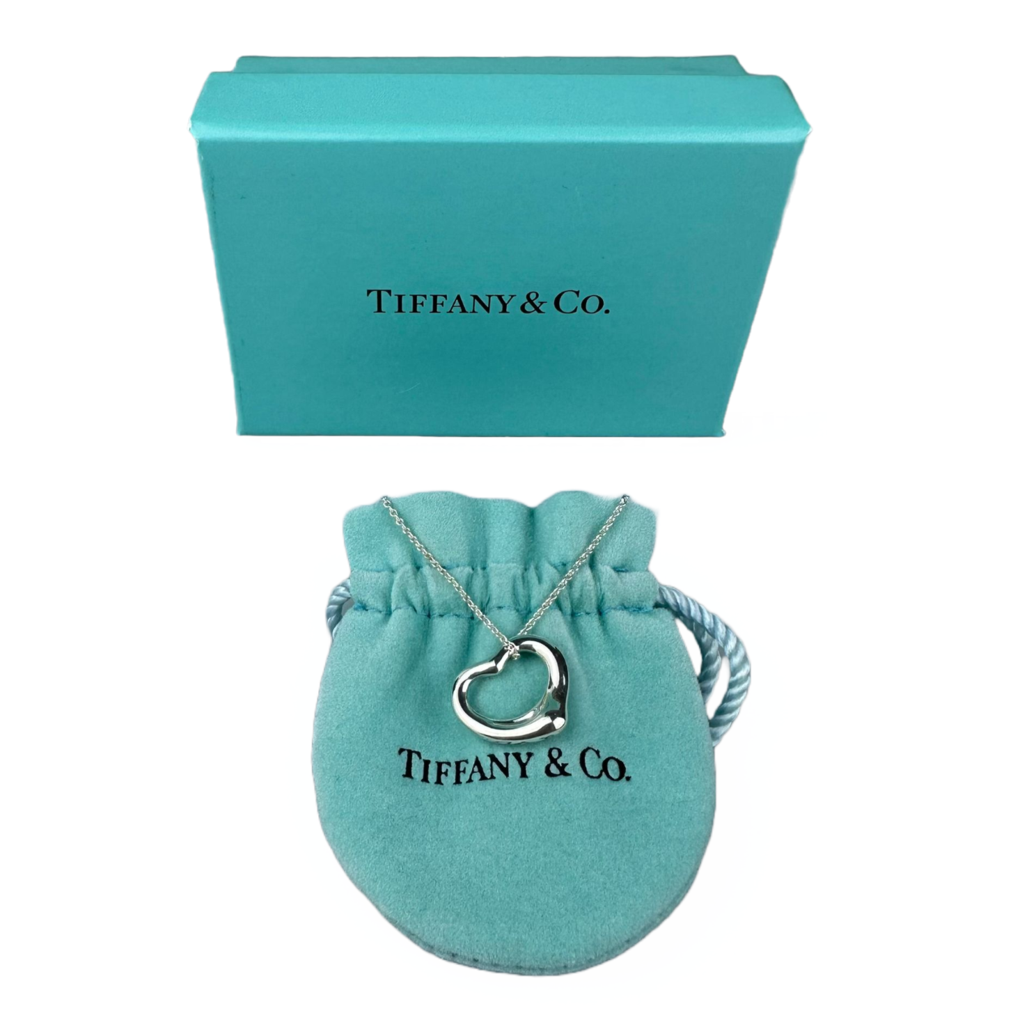 Tiffany & Co Open Heart Necklace, Small