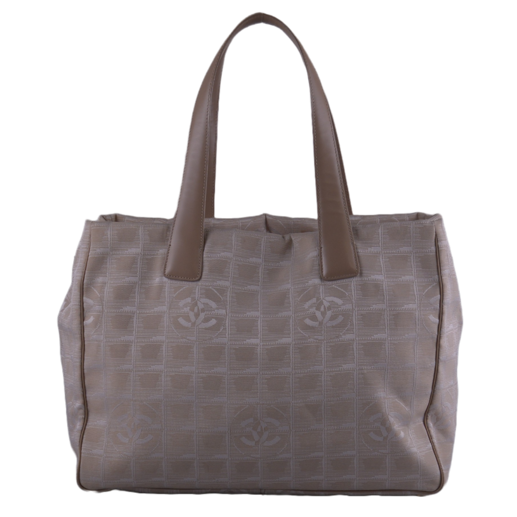 Chanel Travel Line Tote Bag Beige