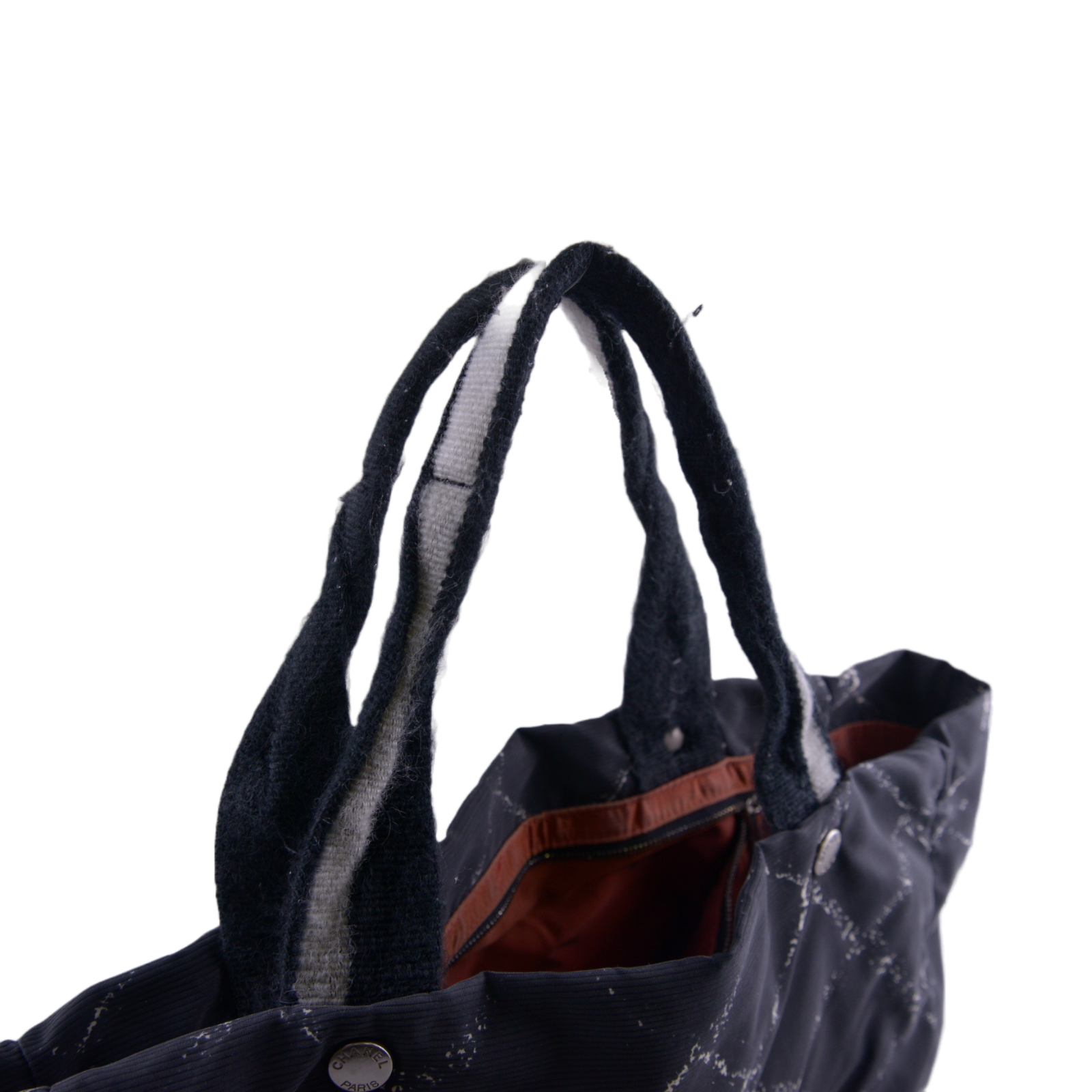 Chanel Old Travel Line Tote Bag Black