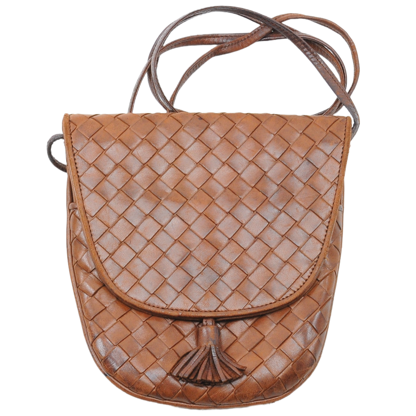 Bottega Veneta Intrecciato Mini Crossbody Bag Brown