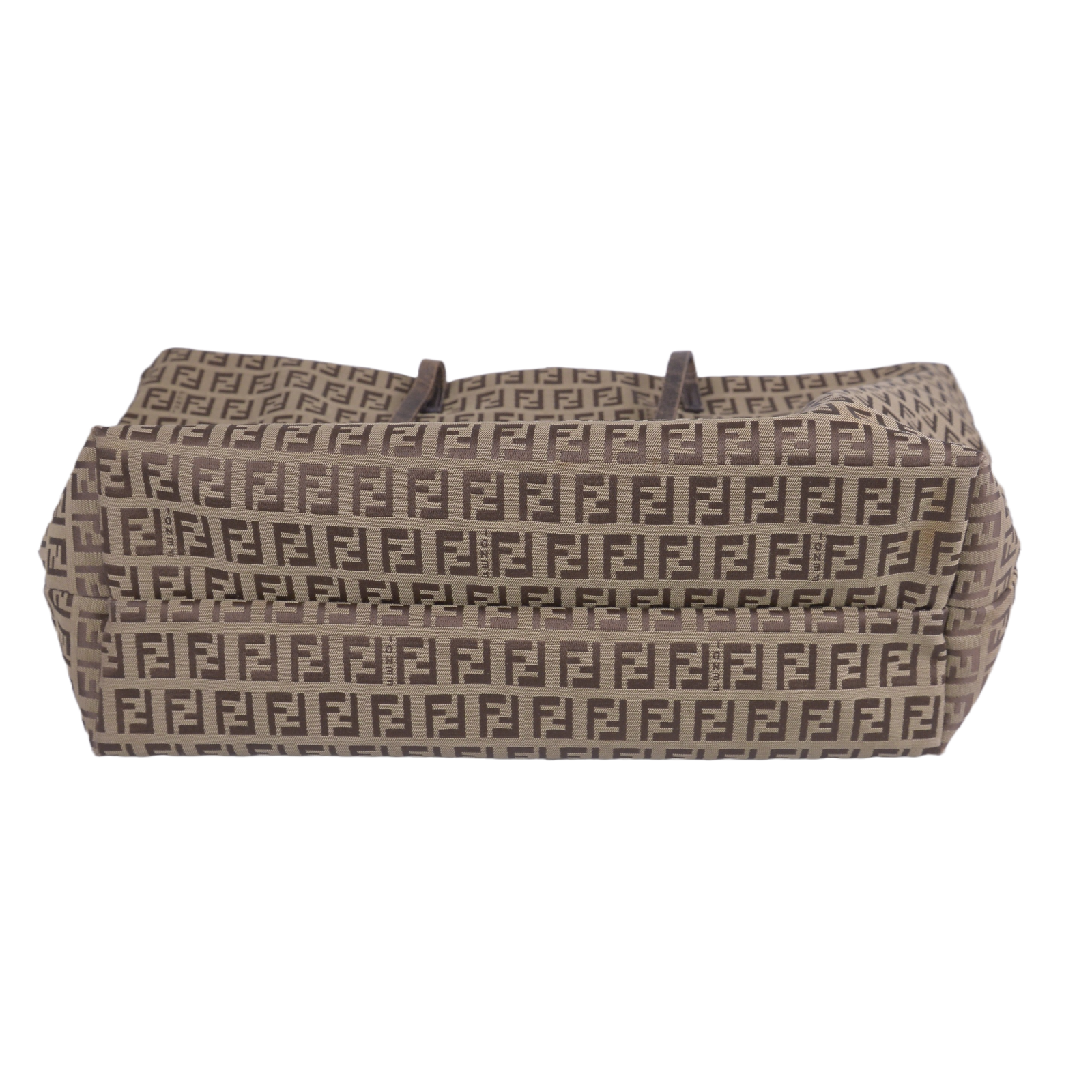 Fendi Canvas Zucca Brown Monogram Tote Bag