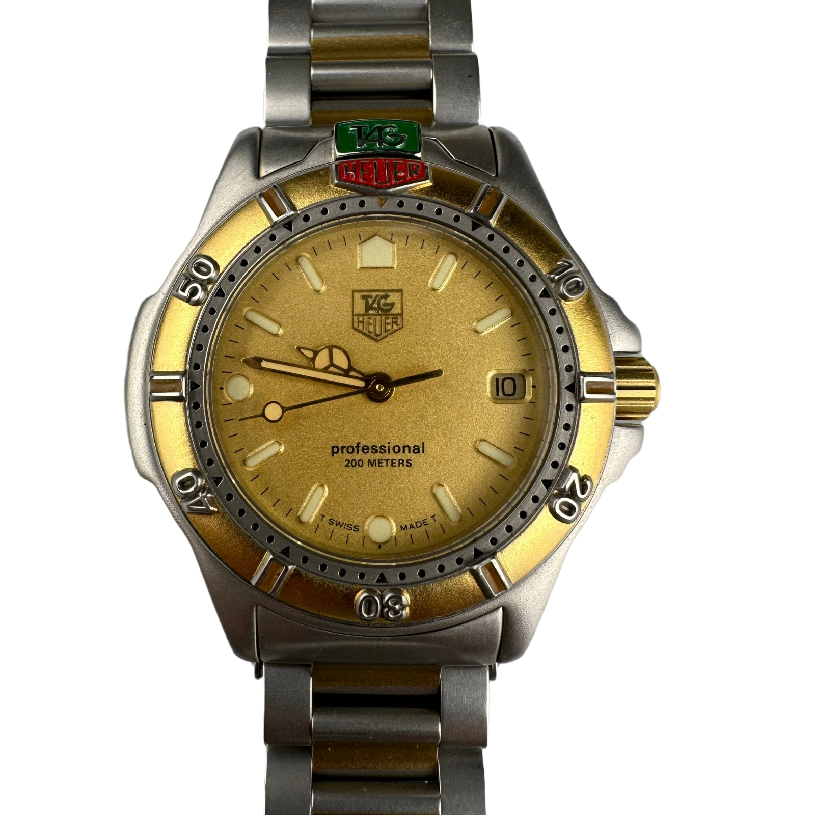Tag Heuer 995.413 Professional Quartz 4000 series watch Gold/Steel 200m