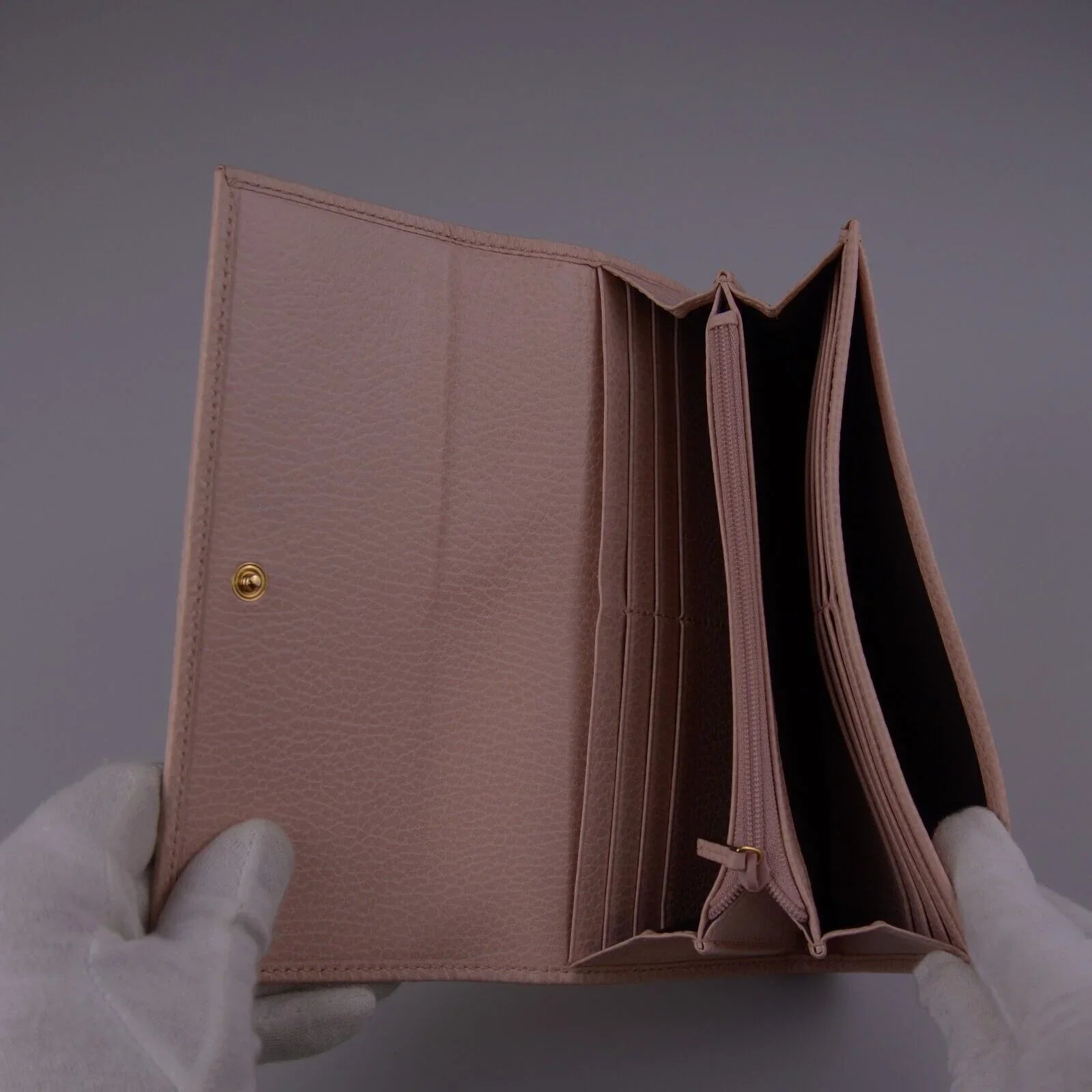 Gucci GG Marmont Continental Long Wallet Pink