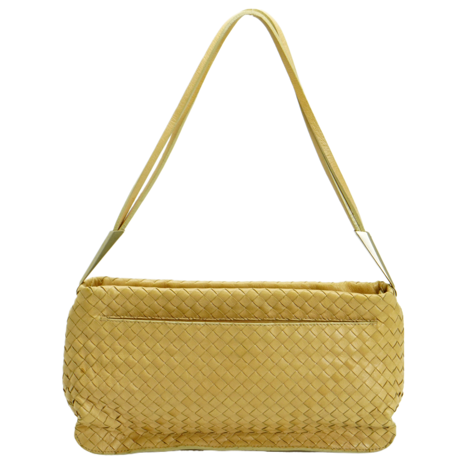 Bottega Veneta Intrecciato Leather Shoulder Bag Beige