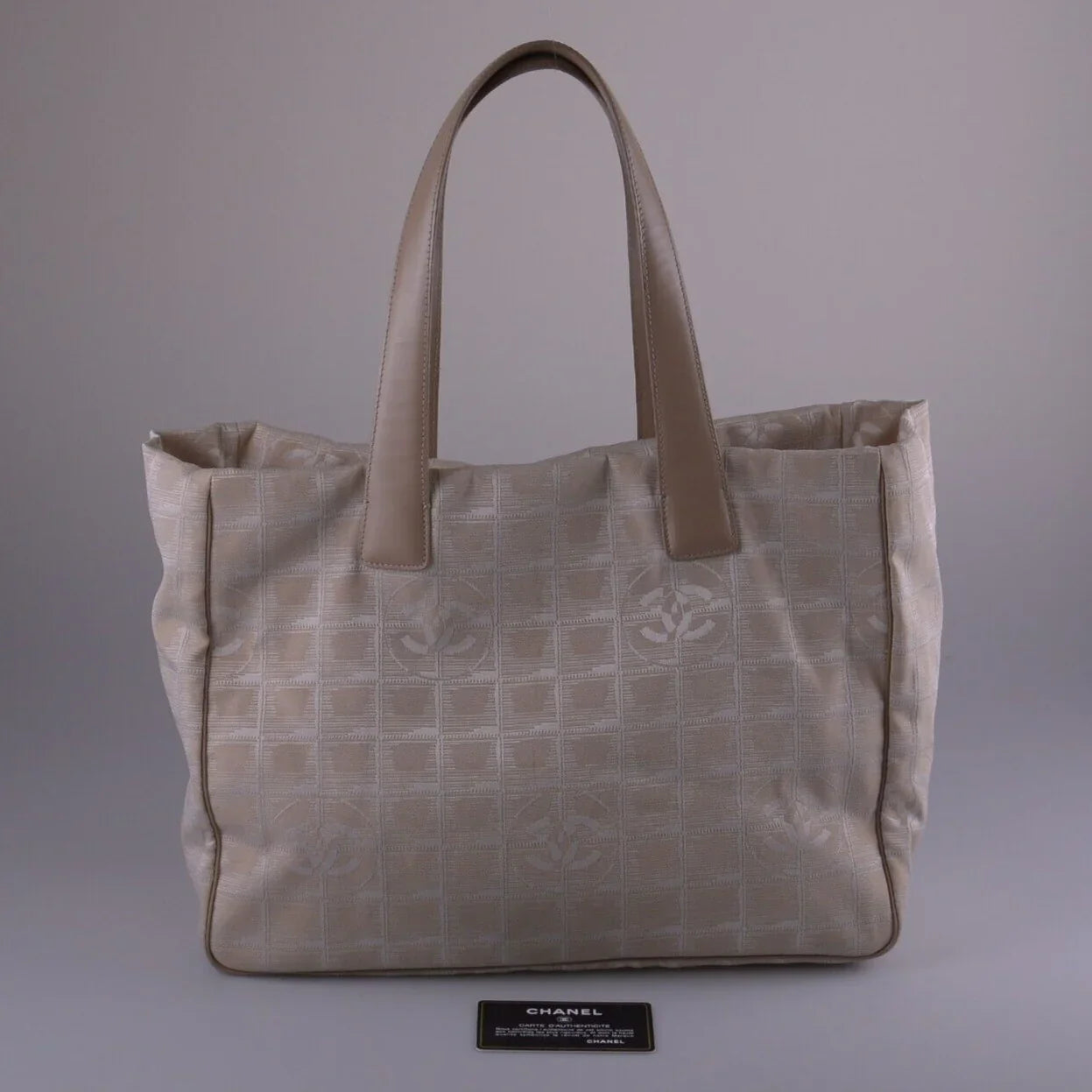 Chanel Travel Line Tote Bag Beige