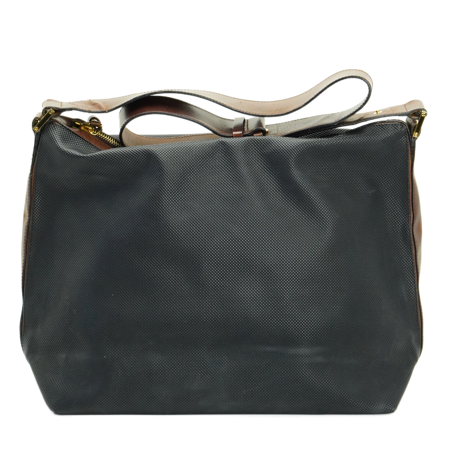 Bottega Veneta Canvas Shoulder Bag Black