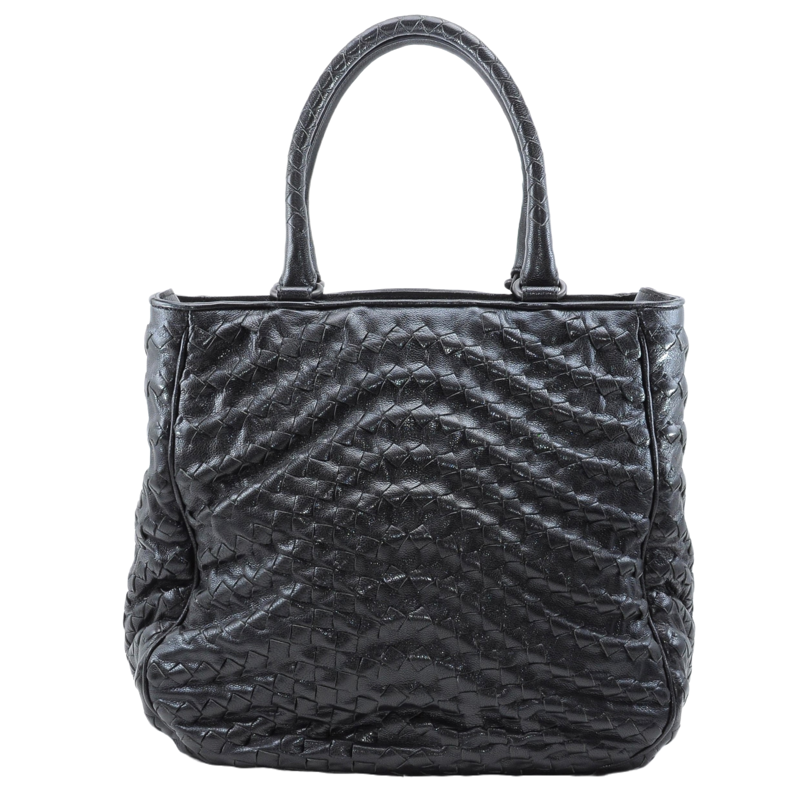 Bottega Veneta Intrecciato Tote Bag Black