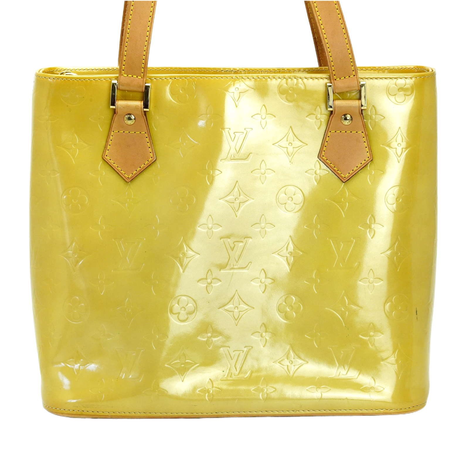 Louis Vuitton Vernis Houston Tote Bag Yellow