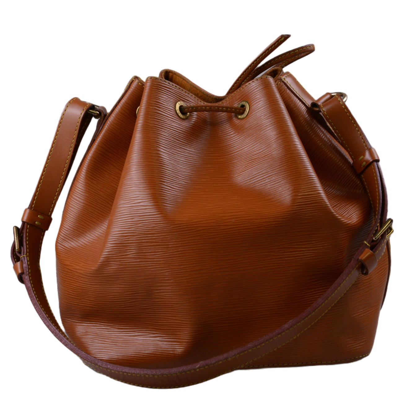 Louis Vuitton Epi Noe Bucket Petit Mini Bag Brown