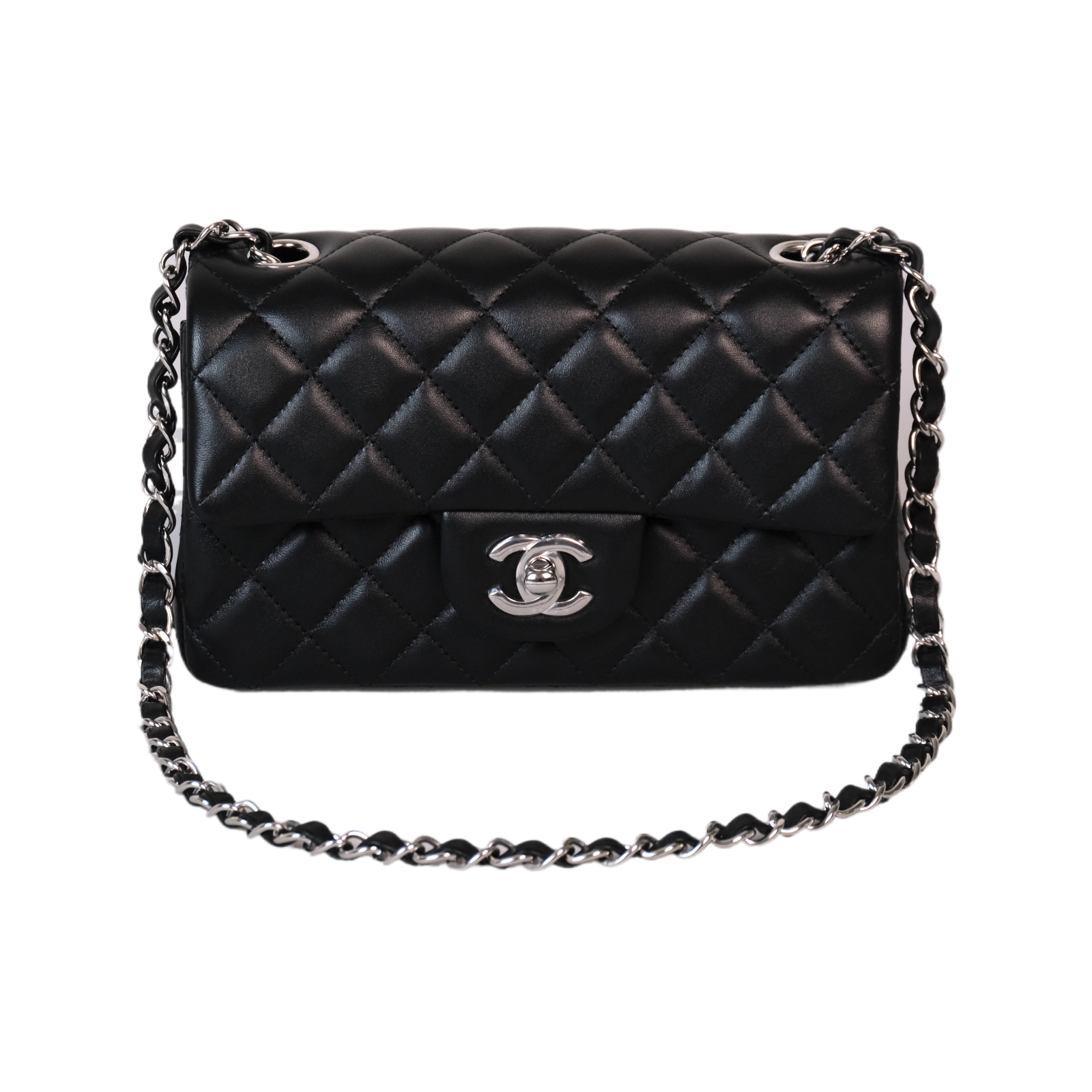 Chanel Mini Classic Flap Crossbody Bag Brand New Black