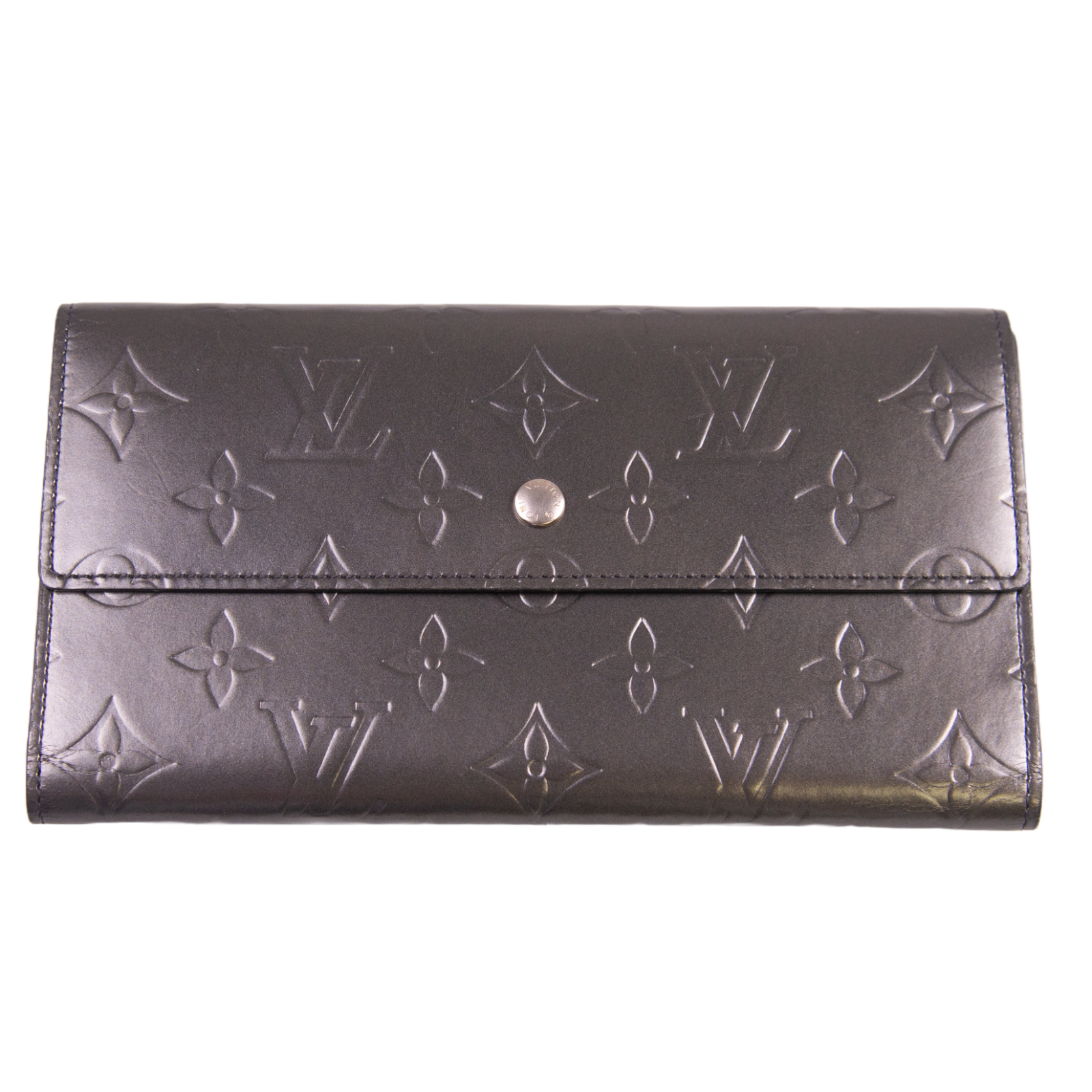 Louis Vuitton Matte Leather Portefeuille International Long Wallet