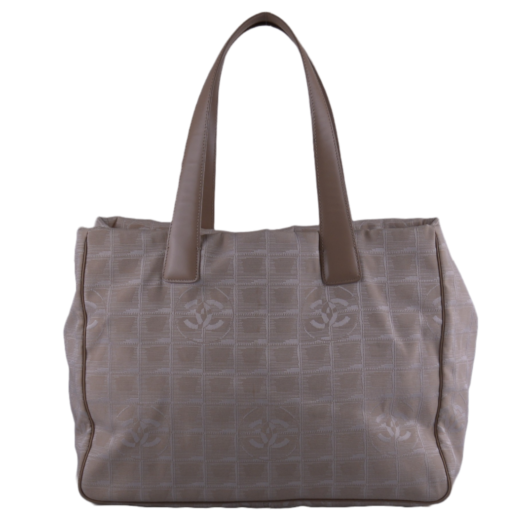 Chanel Travel Line Tote Bag Beige