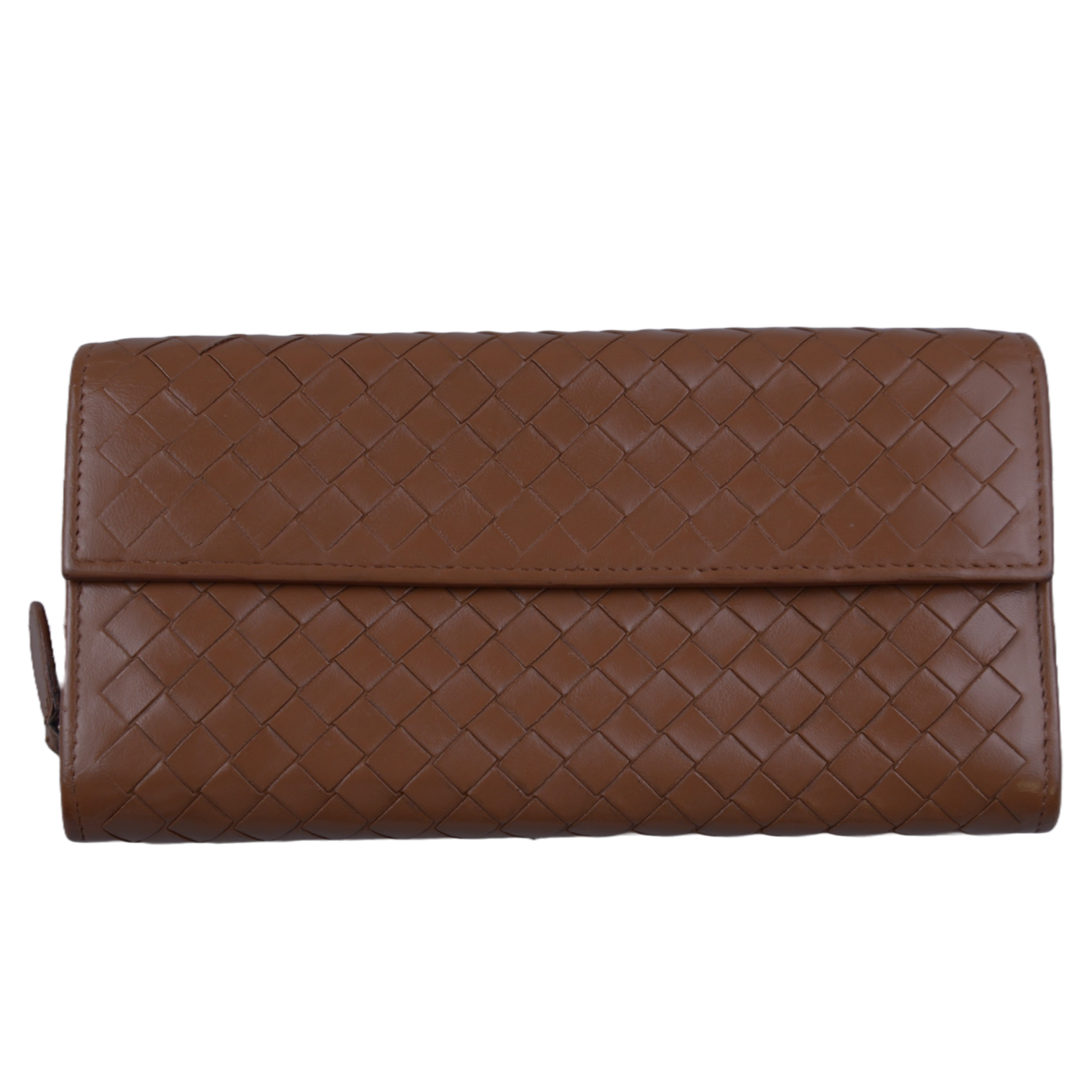 Bottega Veneta Intrecciato Long Wallet, Brown