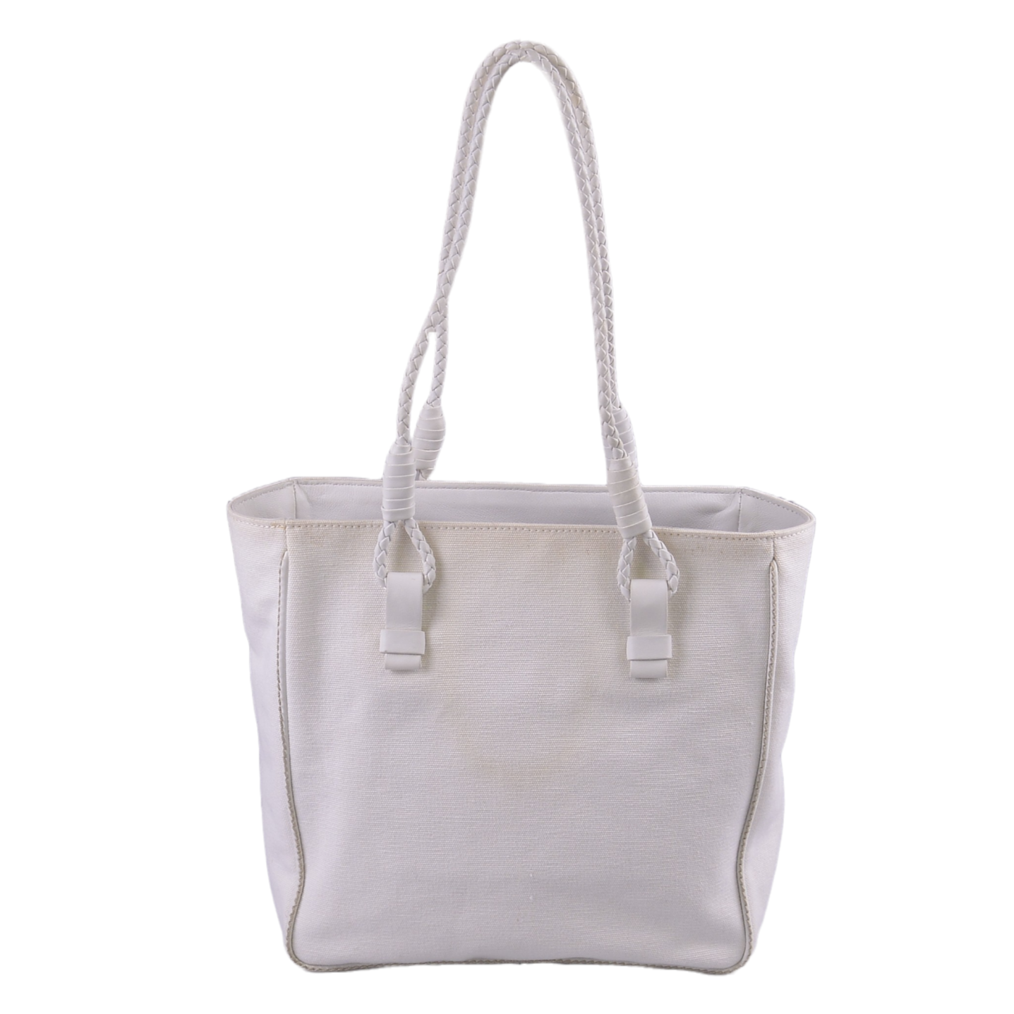 Bottega Veneta Canvas Tote Bag White