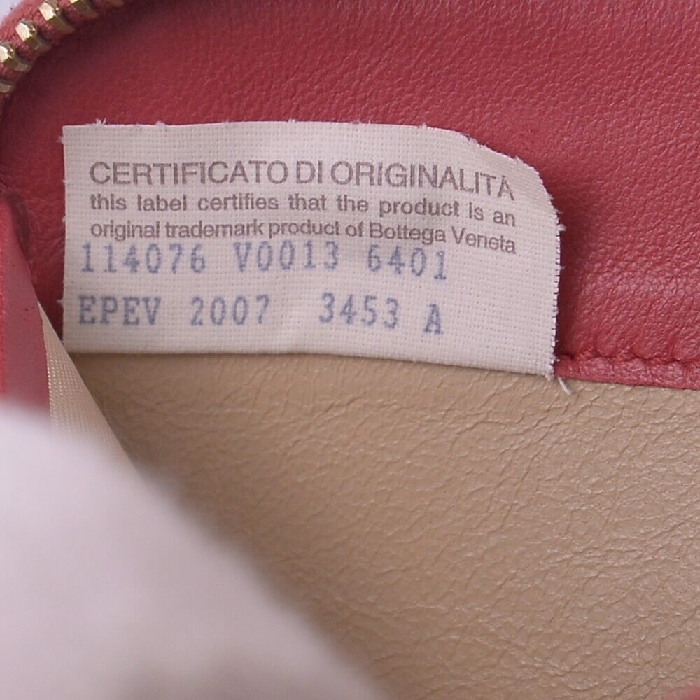 Bottega Veneta Intrecciato Zip Around Long Wallet Red