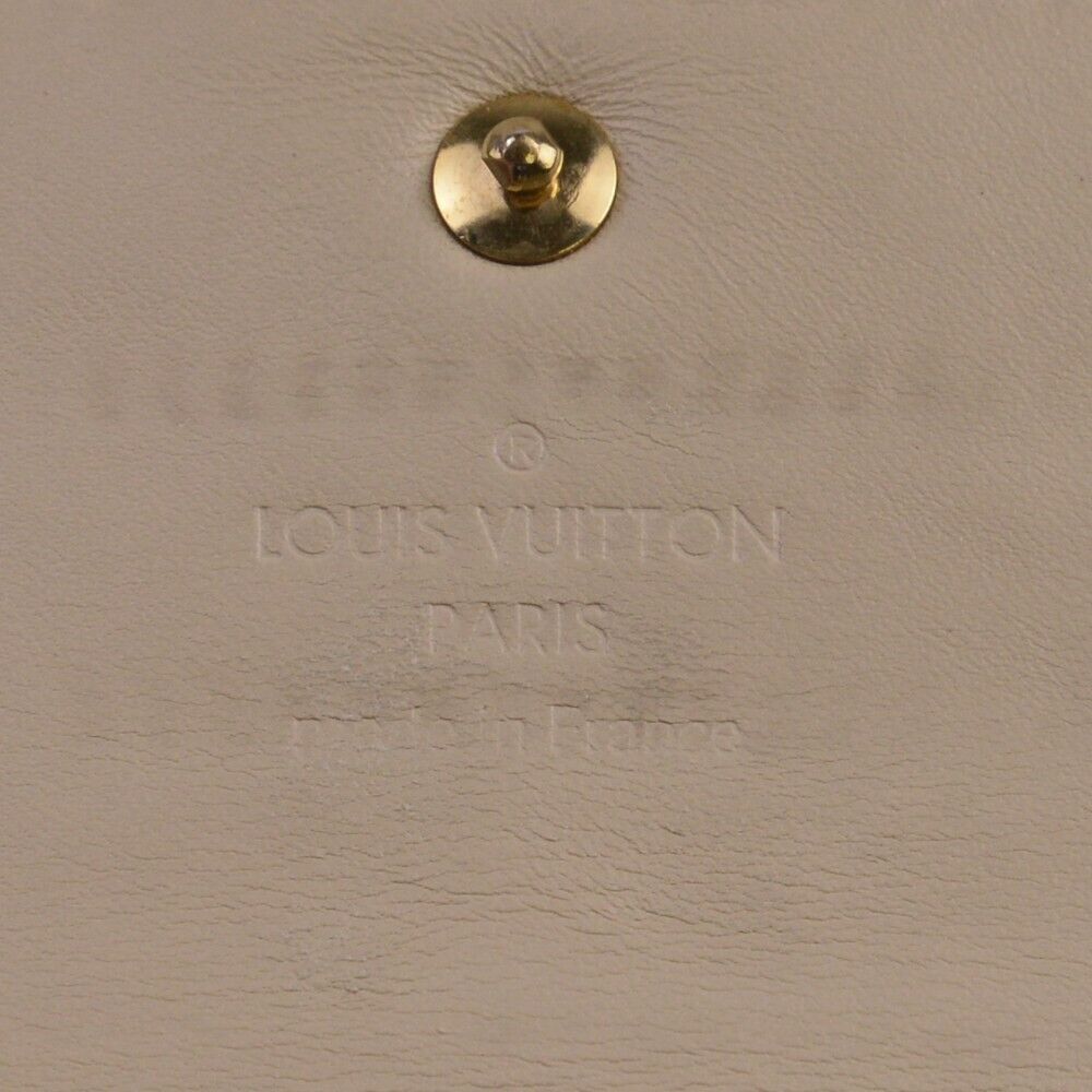 Louis Vuitton Vernis Beige Patent Monogram Continental Wallet