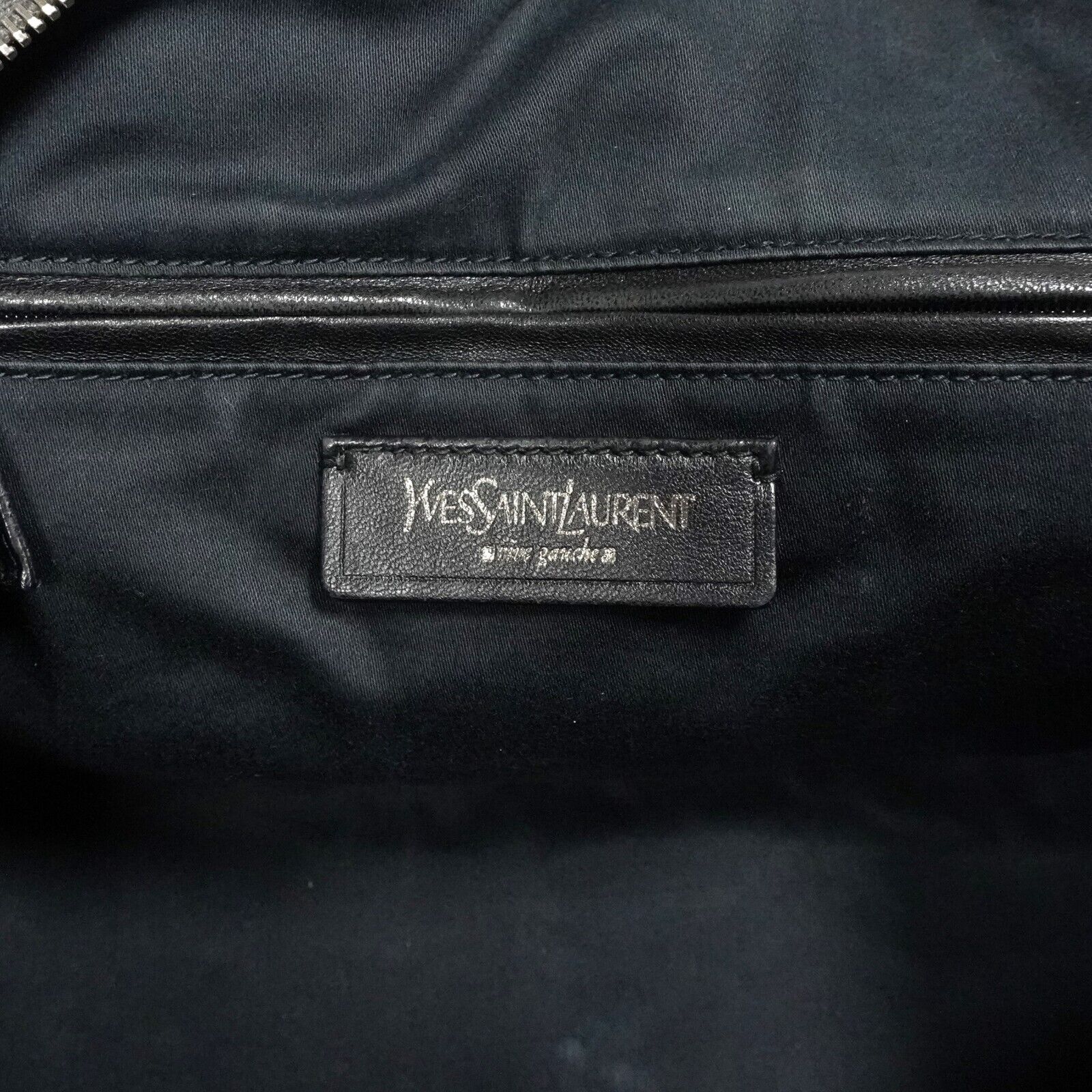 Yves Saint Laurent Easy Patent Leather Boston Bag Olive