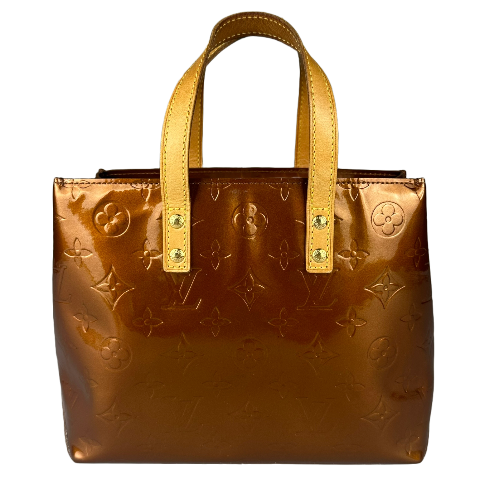 Louis Vuitton Monogram Vernis Reade PM Bag, Bronze