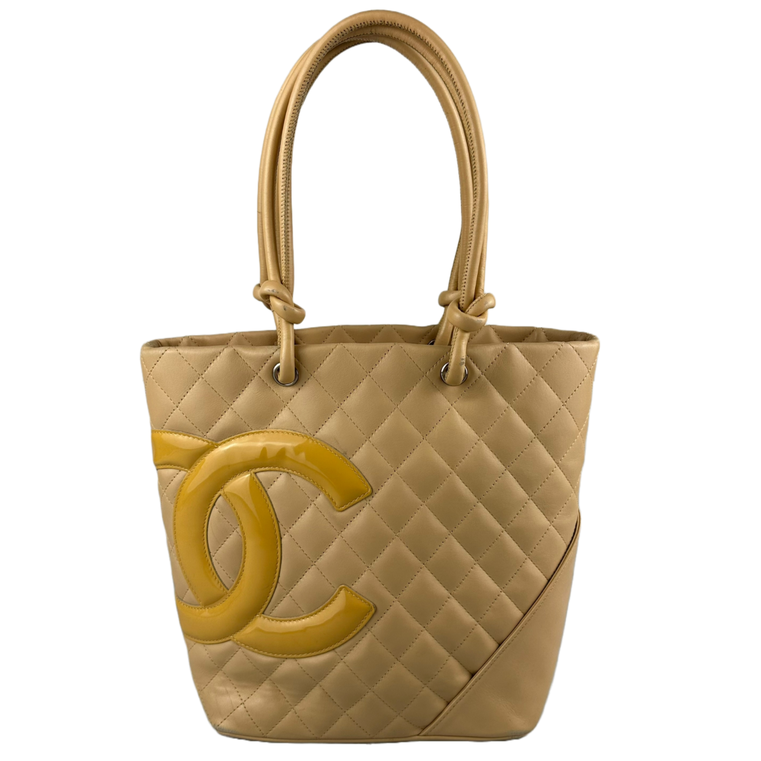 Chanel Ligne Cambon Tote Bag Mini/Small Beige