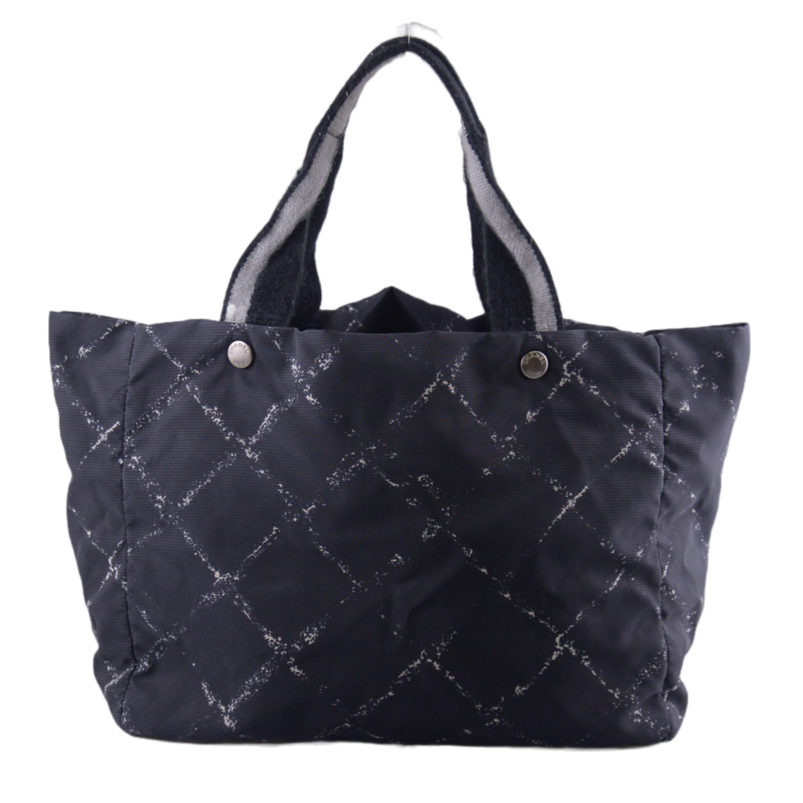 Chanel Old Travel Line Tote Bag Black