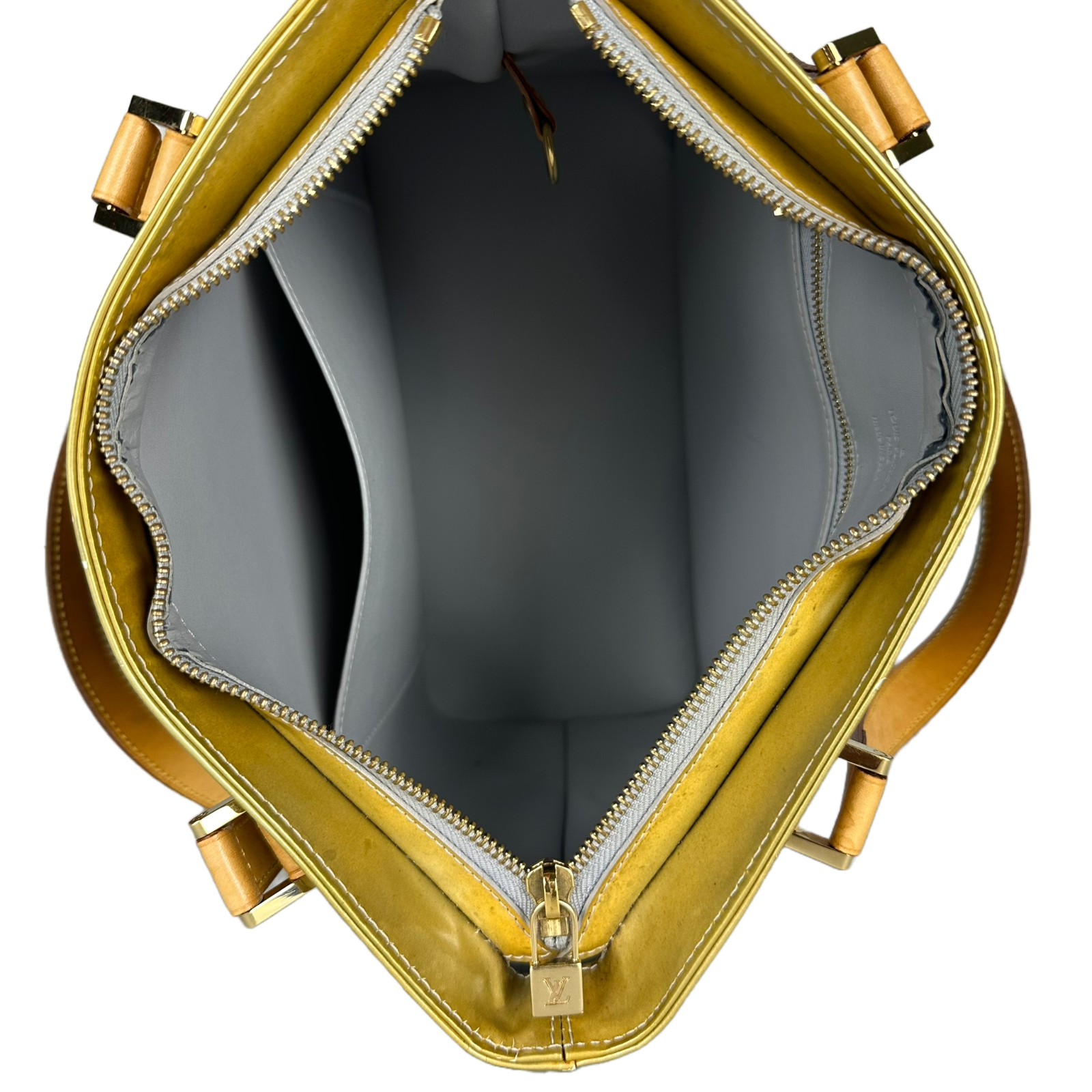 Louis Vuitton Monogram Vernis Houston Tote Bag, Gold and Tan