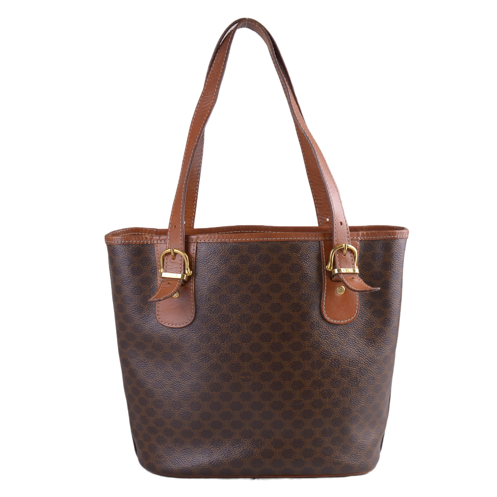 Celine Macadam Monogram Tote Bag Brown