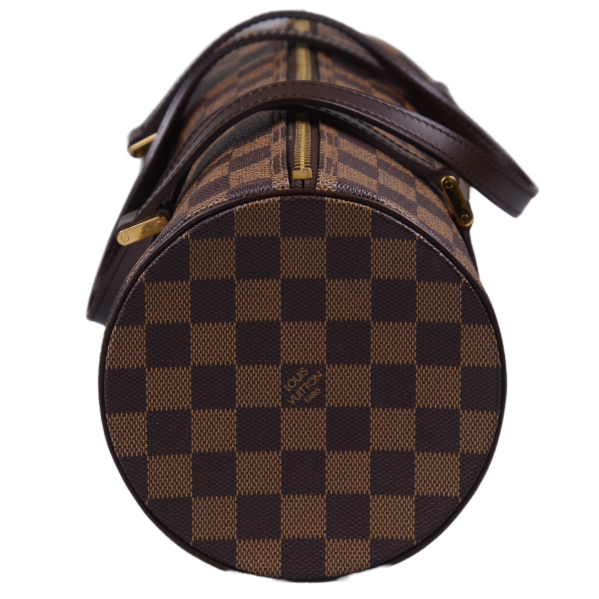 Louis Vuitton Damier Ebene Papillon 30 Monogram Bag With Pouch