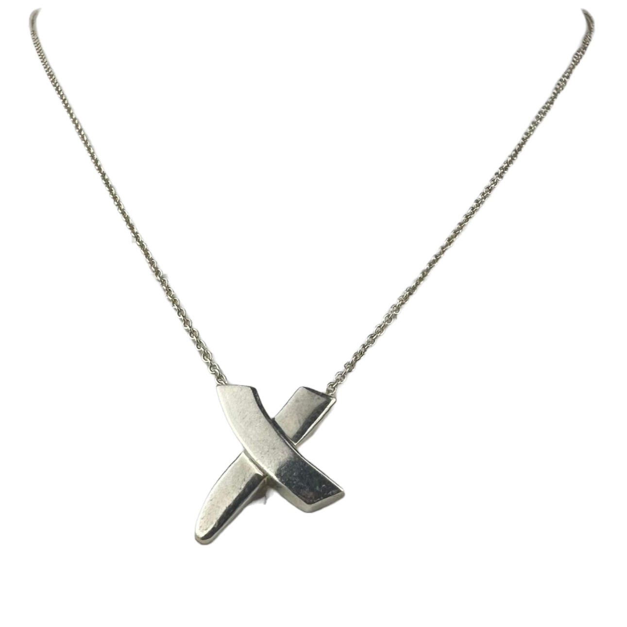 Tiffany & Co Paloma's Graffiti X Pendant Necklace Sterling Silver