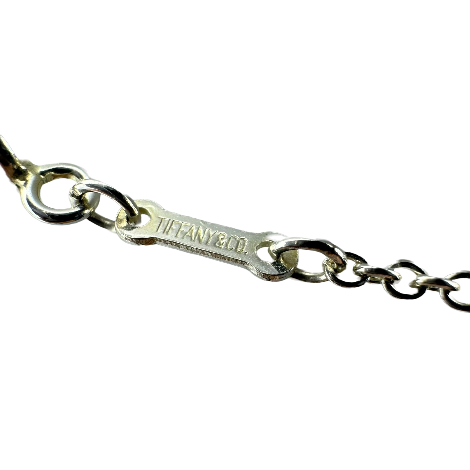 Tiffany & Co. Open Medium Heart Necklace Sterling Silver