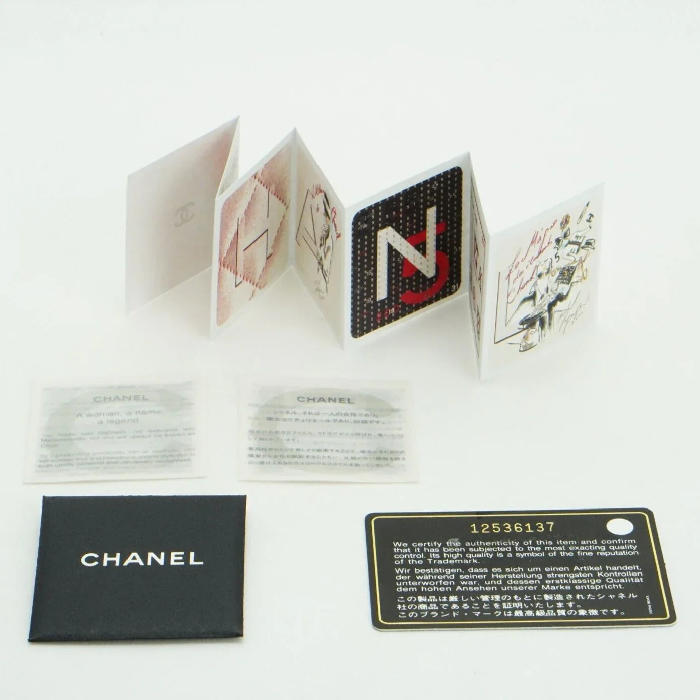 Chanel Camellia Mark Long Wallet Grey