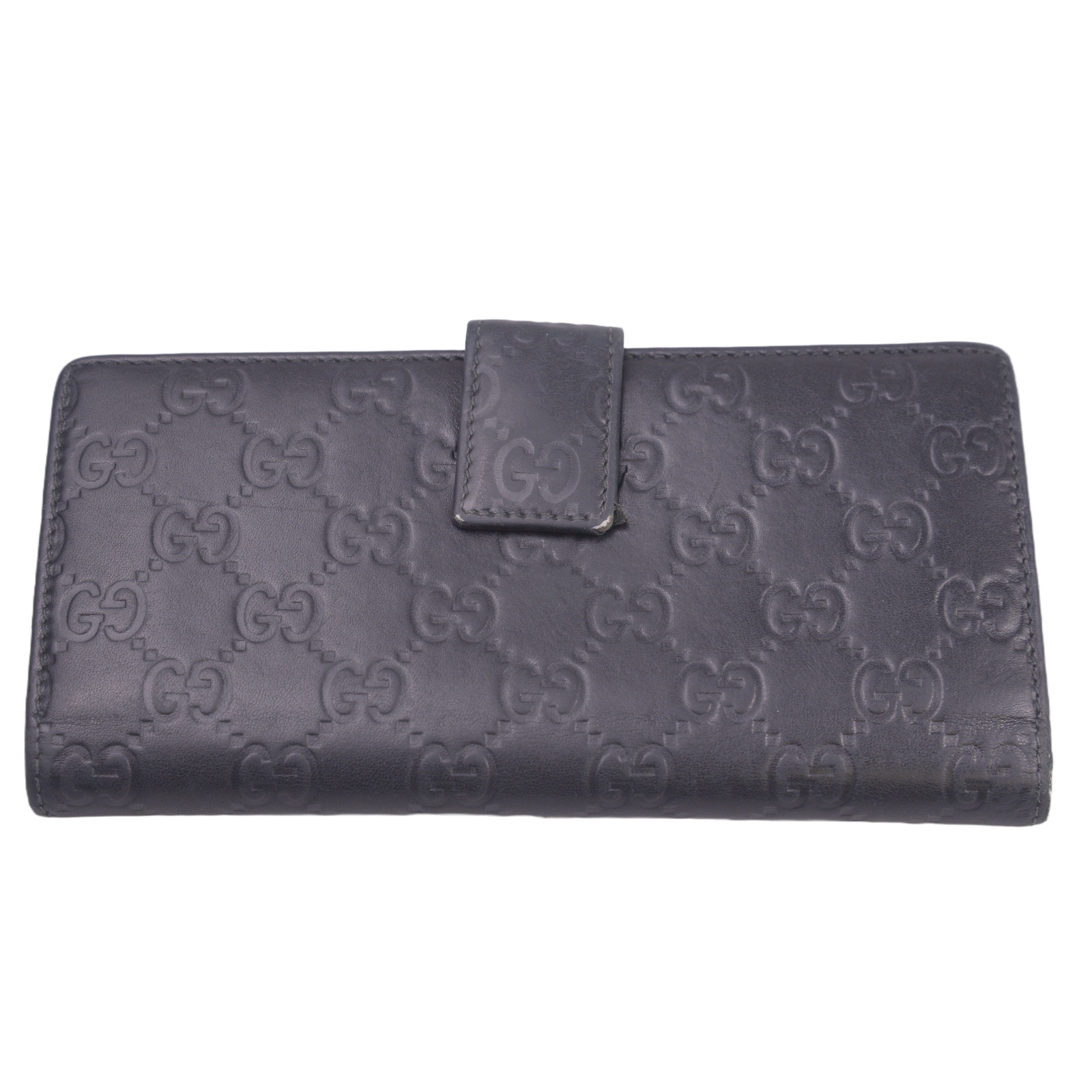 Gucci Black Continental Leather Wallet