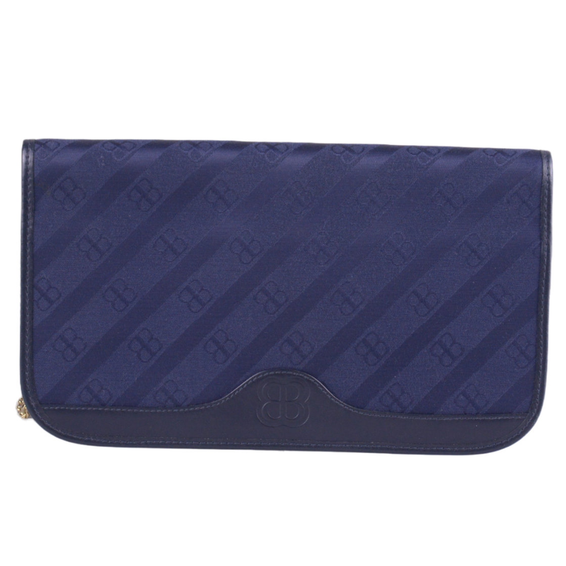 Balenciaga BB Monogram Chain Cloth Crossbody Bag Blue