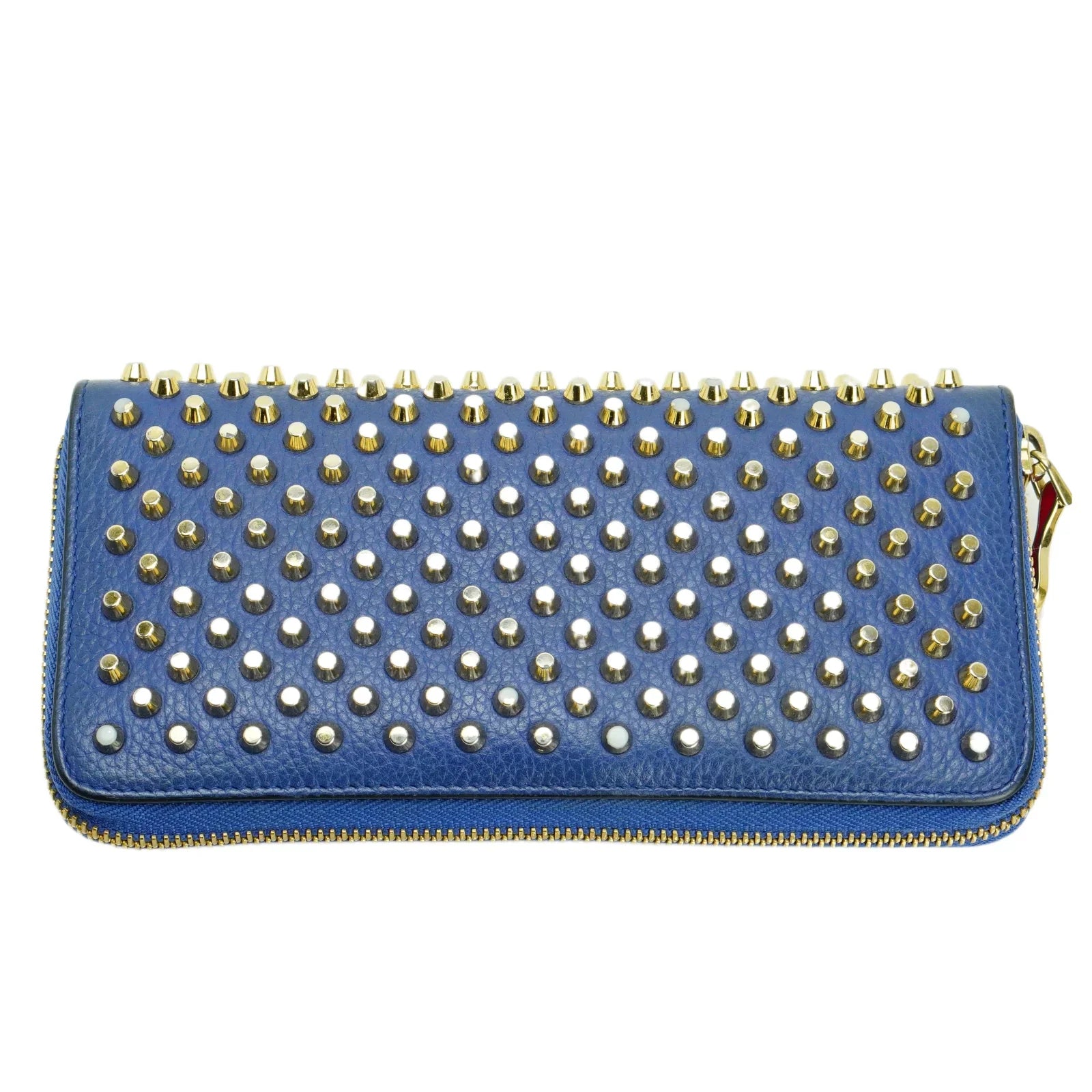 Christian Louboutin Panettone Spike Long Wallet Blue