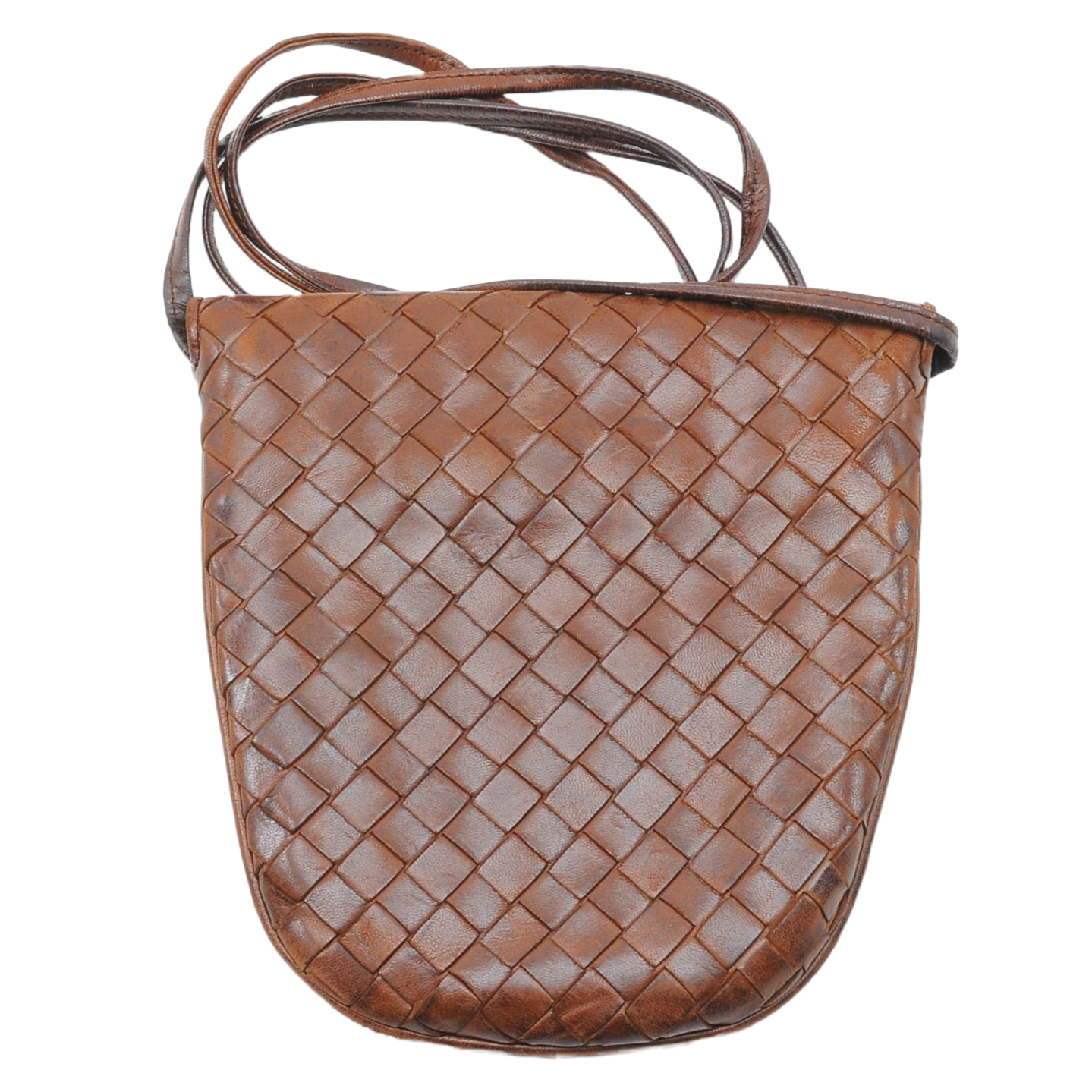 Bottega Veneta Intrecciato Mini Crossbody Bag Brown