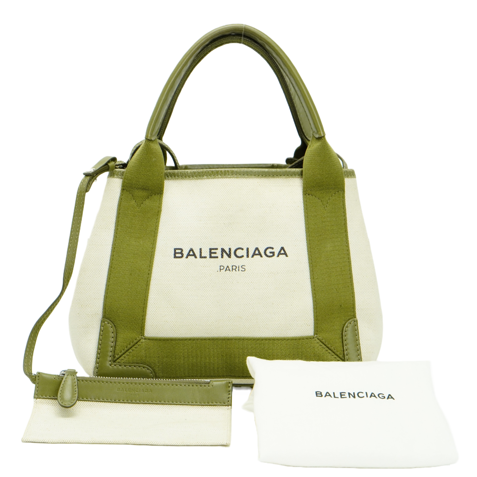 Balenciaga Cabas XS Tote Mini Bag Green