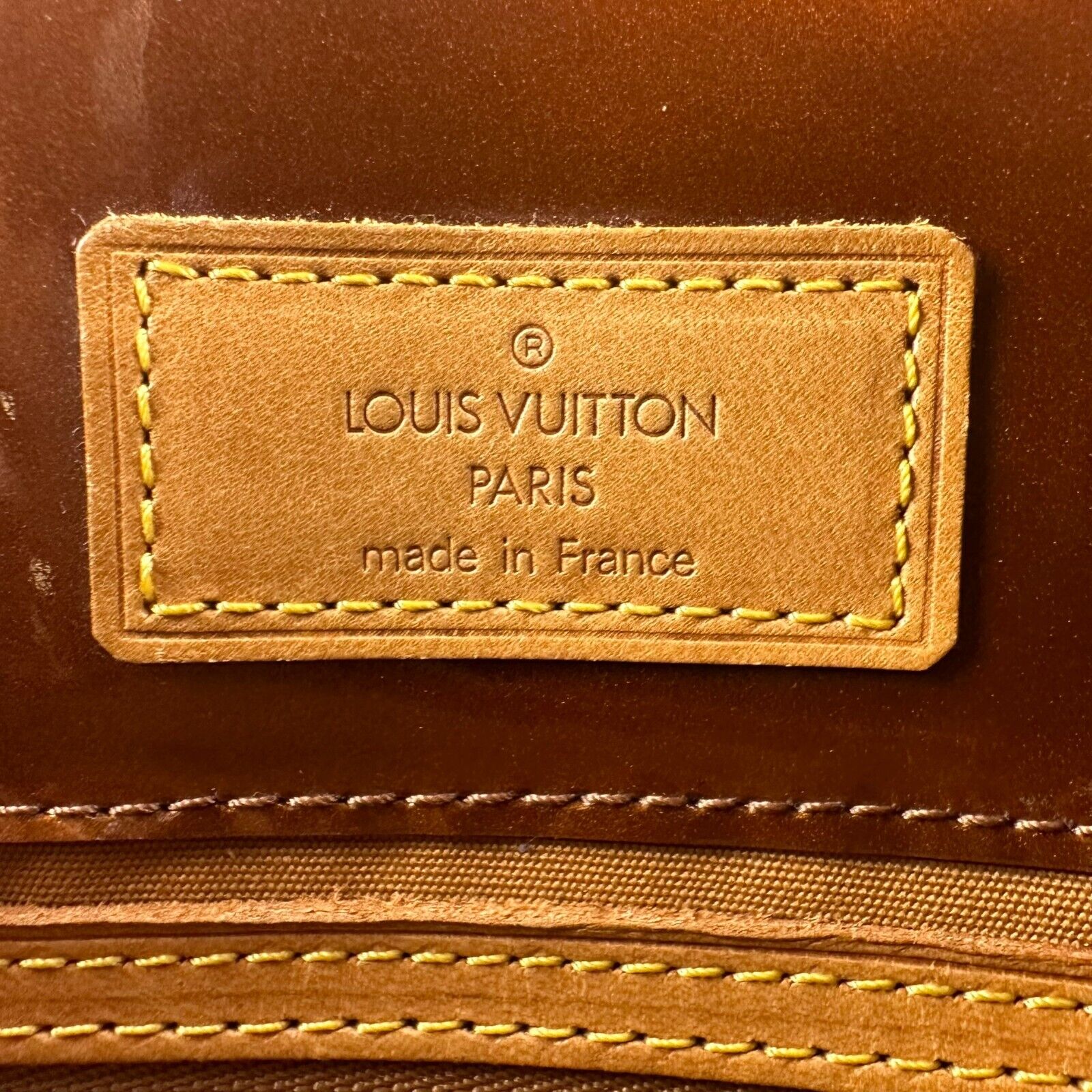 Louis Vuitton Monogram Vernis Reade PM Bag, Bronze