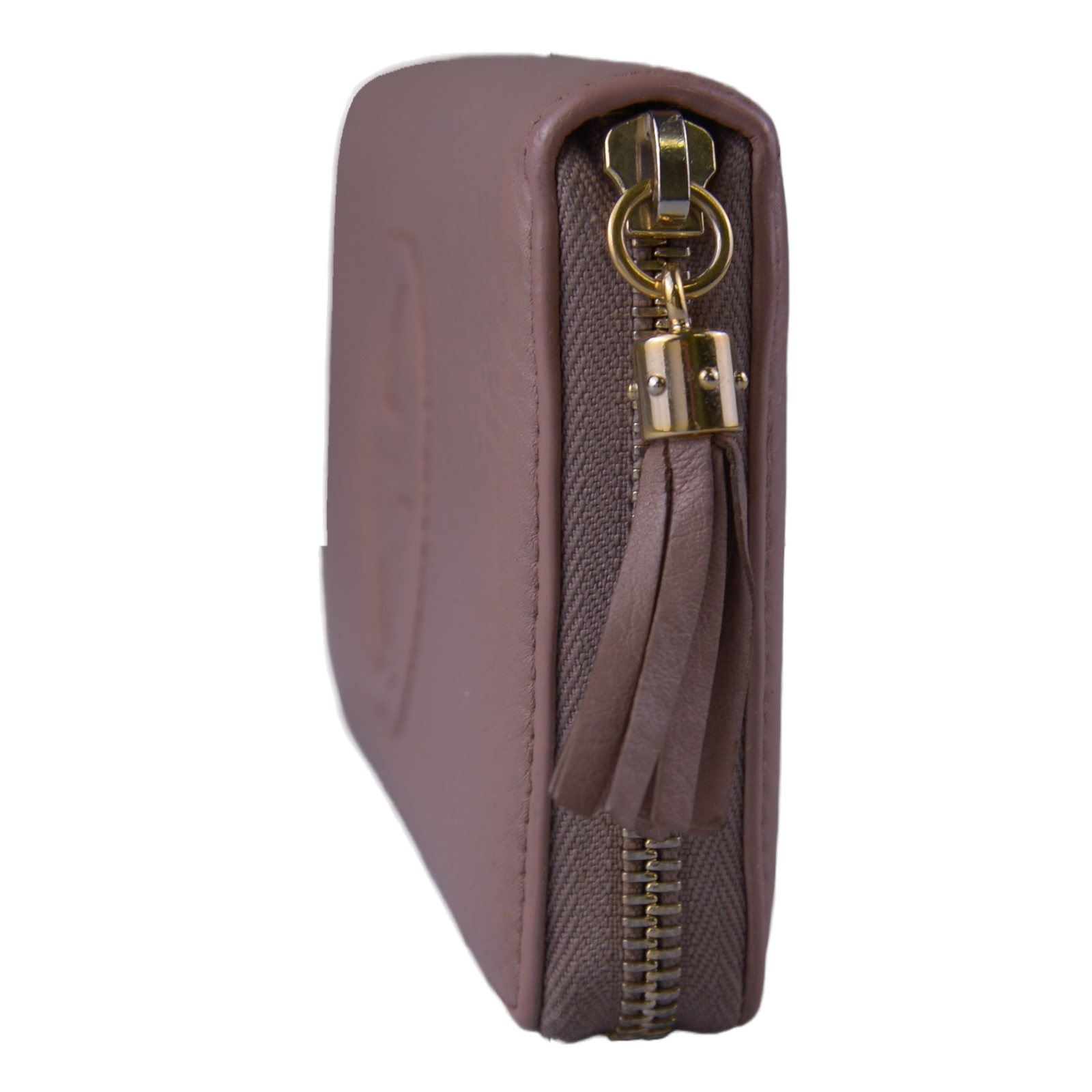 Gucci Soho Pebbled Calfskin Zip Around Long Wallet Pink