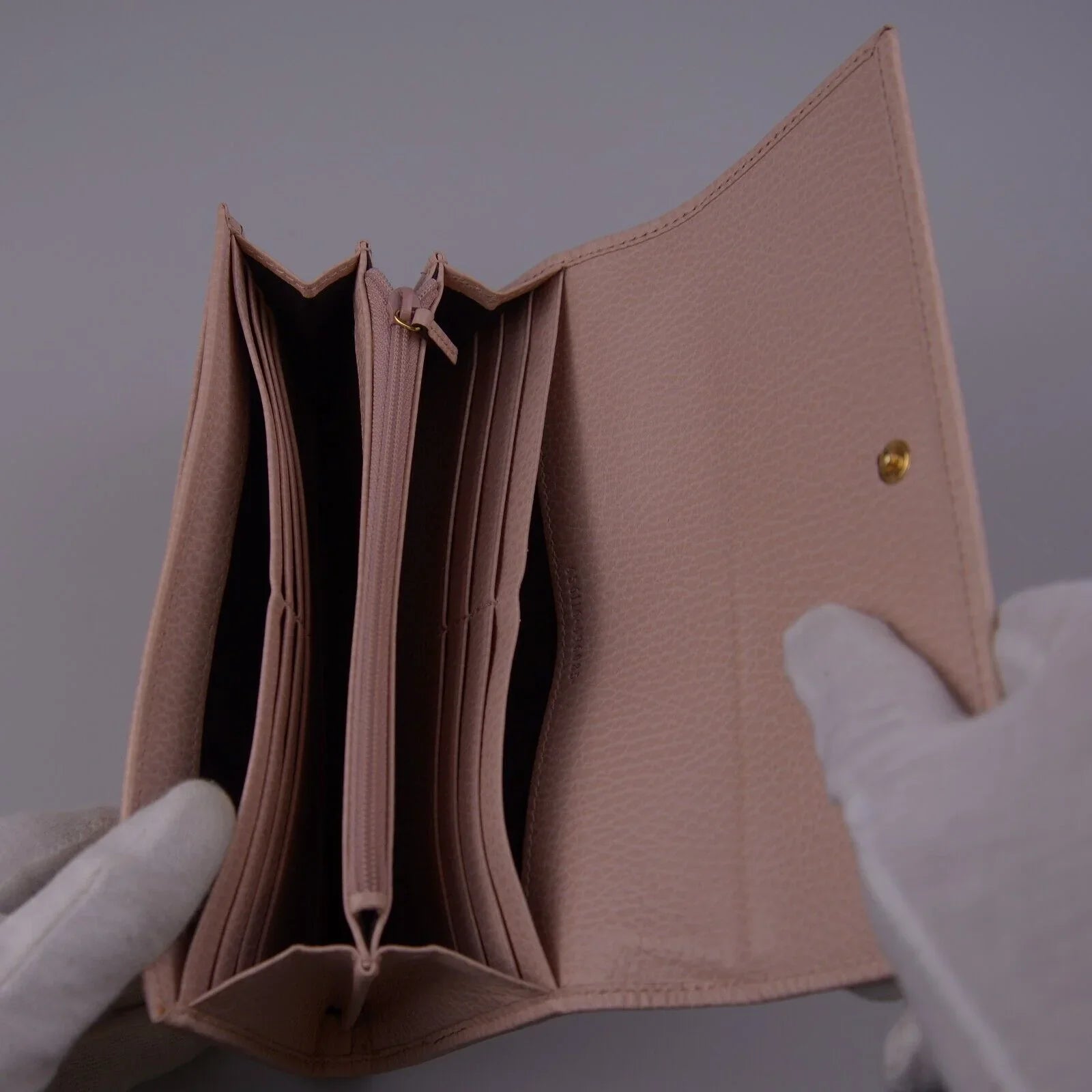 Gucci GG Marmont Continental Long Wallet Pink